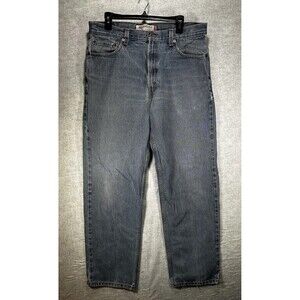 Levis 550 Jeans Mens 36x32 Relaxed Fit Tapered Leg Blue Denim Cotton Light wash